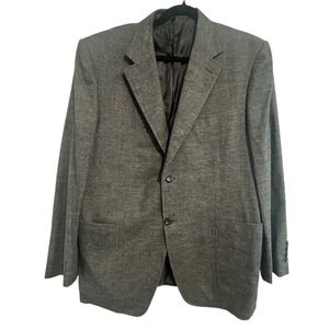 Canali Blazer Mens 54 Tweed Sport Coat Wool Cashmere Italy Harry Rosen Jacket